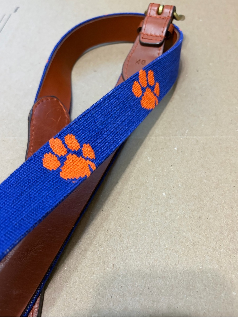 Smathers & Branson Clemson Belt Size 40 - Picture 3 of 9